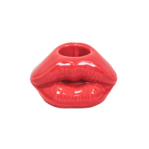 Lips Don't Lie Kandelaar - Rood - 7x5,5x4cm