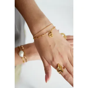 Armband palm life - goud