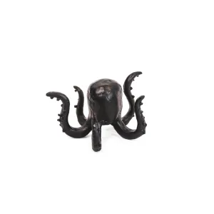 Octopus kaarthouder - Zwart - 9x10x6cm